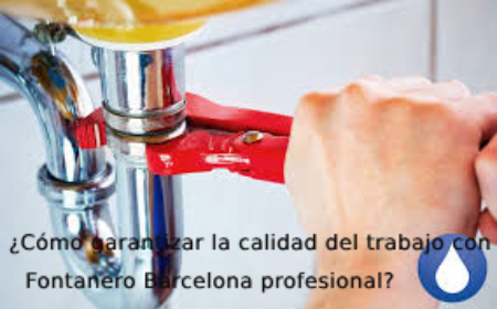 ¿Cómo garantizar la calidad del trabajo con Fontanero Barcelona profesional?