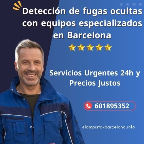 Detección de fugas ocultas con equipos especializados en Barcelona