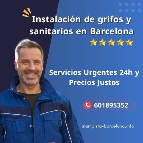 Instalación de grifos y sanitarios en Barcelona