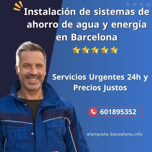 Instalación de sistemas de ahorro de agua y energía en Barcelona