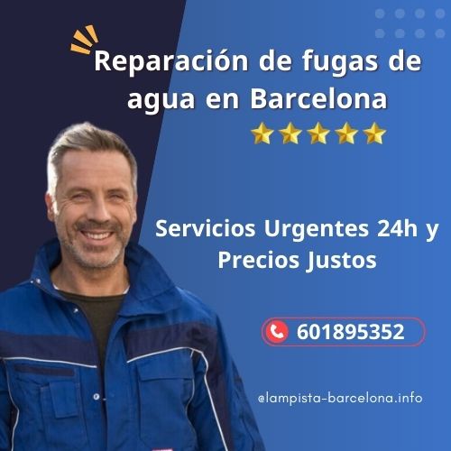 Reparación de fugas de agua en Barcelona